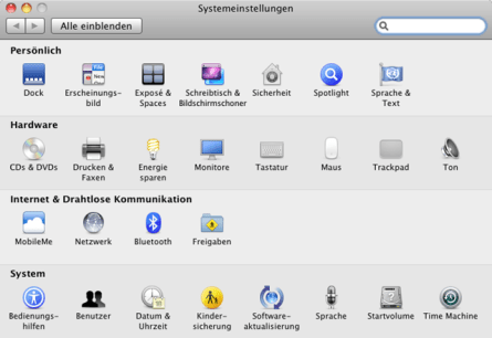 Magic-Trackpad-Systemsteuerung