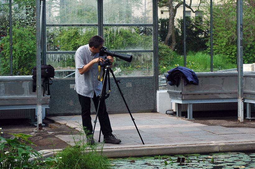 Ansgar mit Nikon F4s und Sigma Telezoom