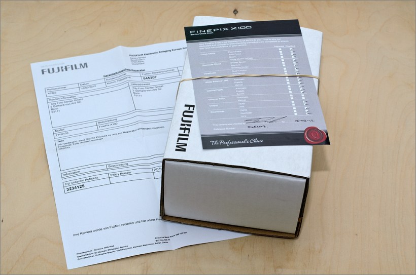 Fuji Finepix X100 - Frisch repariert