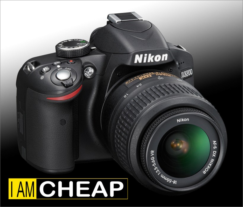 D3200-1000px Nikon D3200 18-55mm Top Right