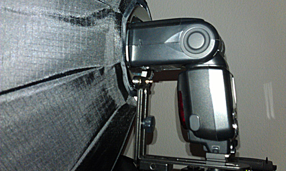 Nikon SB-900 mit Softbox