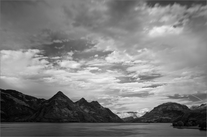 Fuji X100 - Infrarot Sunset in Buochs am Vierwaldstätter See