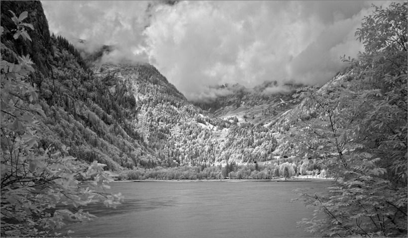 Am Klöntalsee mit Fuji Finepix X100 