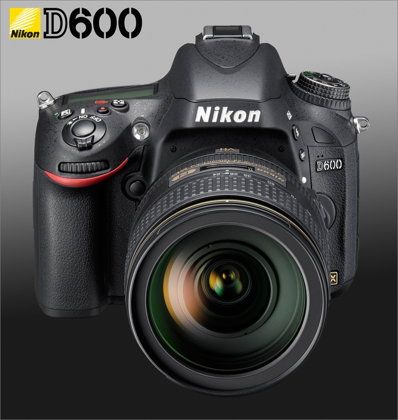 Nikon D600 - AF-S VR 24-120mm - Front - Top