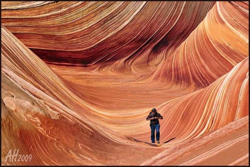 Hiking the wave