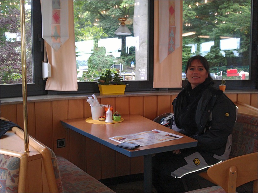 Warten auf die anderen Biker