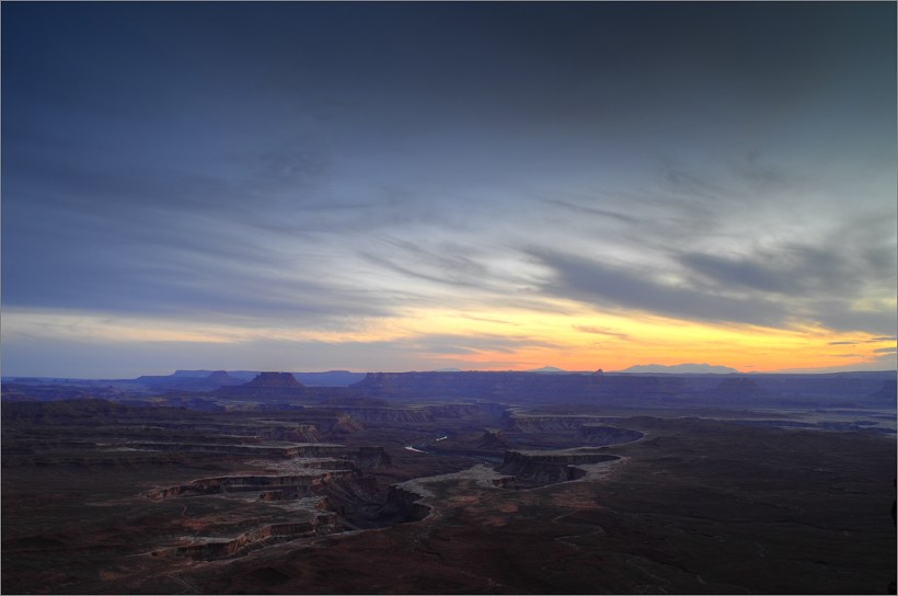 Green River Sunset - Canyonlands - Island in the Sky