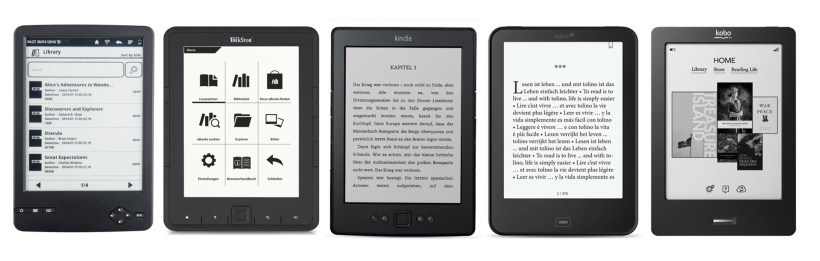 eReader Amazon Kindle Tolino Vergleich Comparison